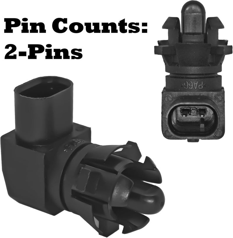 Formiden 13583411 Ambient Air Temperature Sensor with Connector Pigtail Harness Compatible with Buick Chevy Cadillac GMC - Image 2